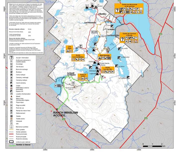 Camp d'équitation - La carte