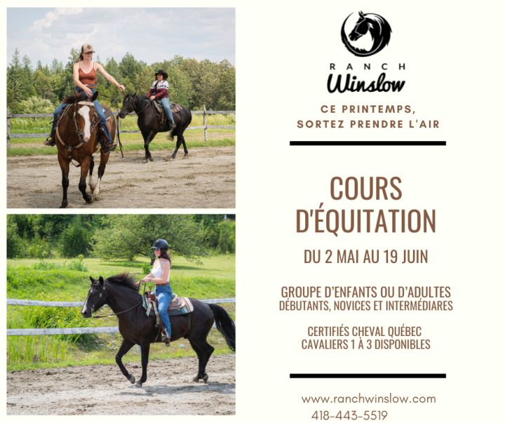 COURS D'ÉQUITATION