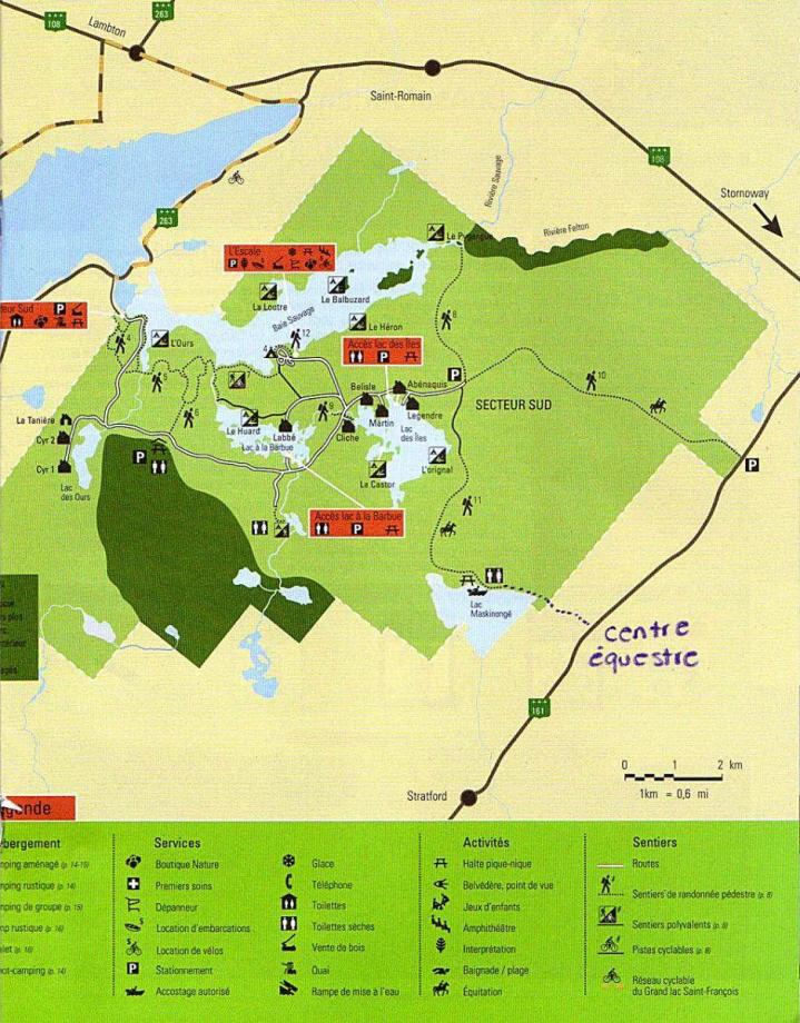 Horseback riding camp - Map